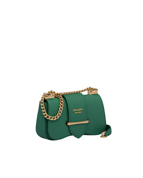 sidonie shoulder bag prada|Emerald Green Saffiano Leather Prada Sidonie Bag .